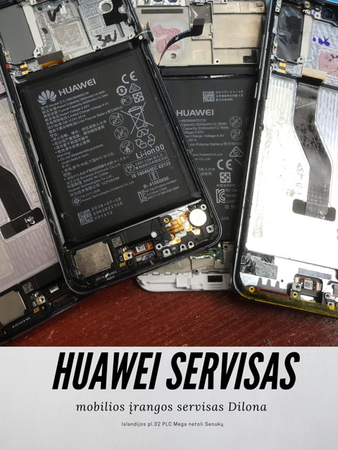 Huawei baterijos keitimas